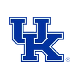 Logo of the University of Kentucky featuring the letters 'UK' in a bold blue font with a white background.