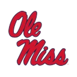 The logo features the words 'Ole Miss' in bold, red script on a white background, representing the University of Mississippi.