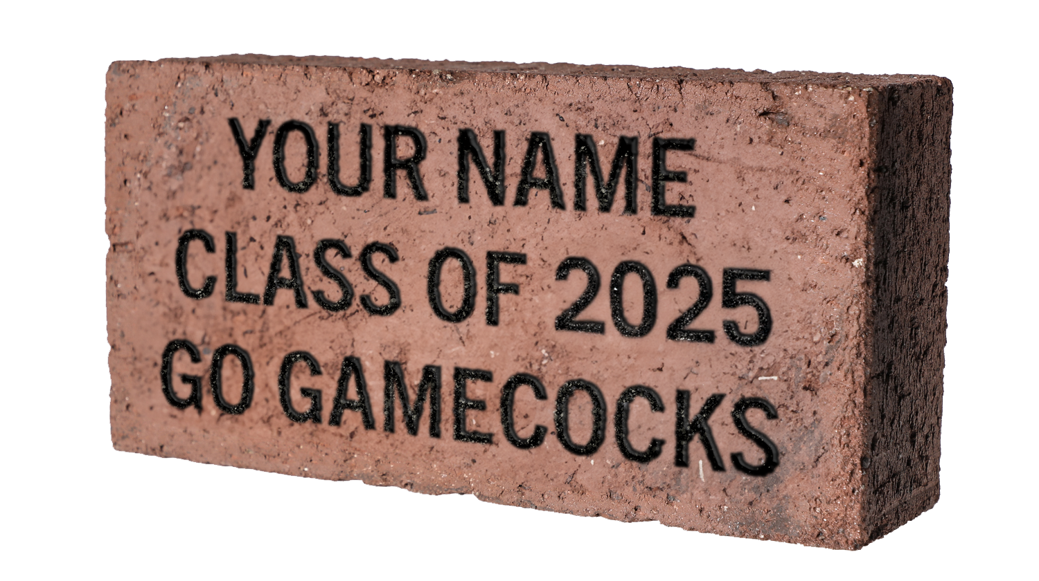 Horseshoe brick reading 