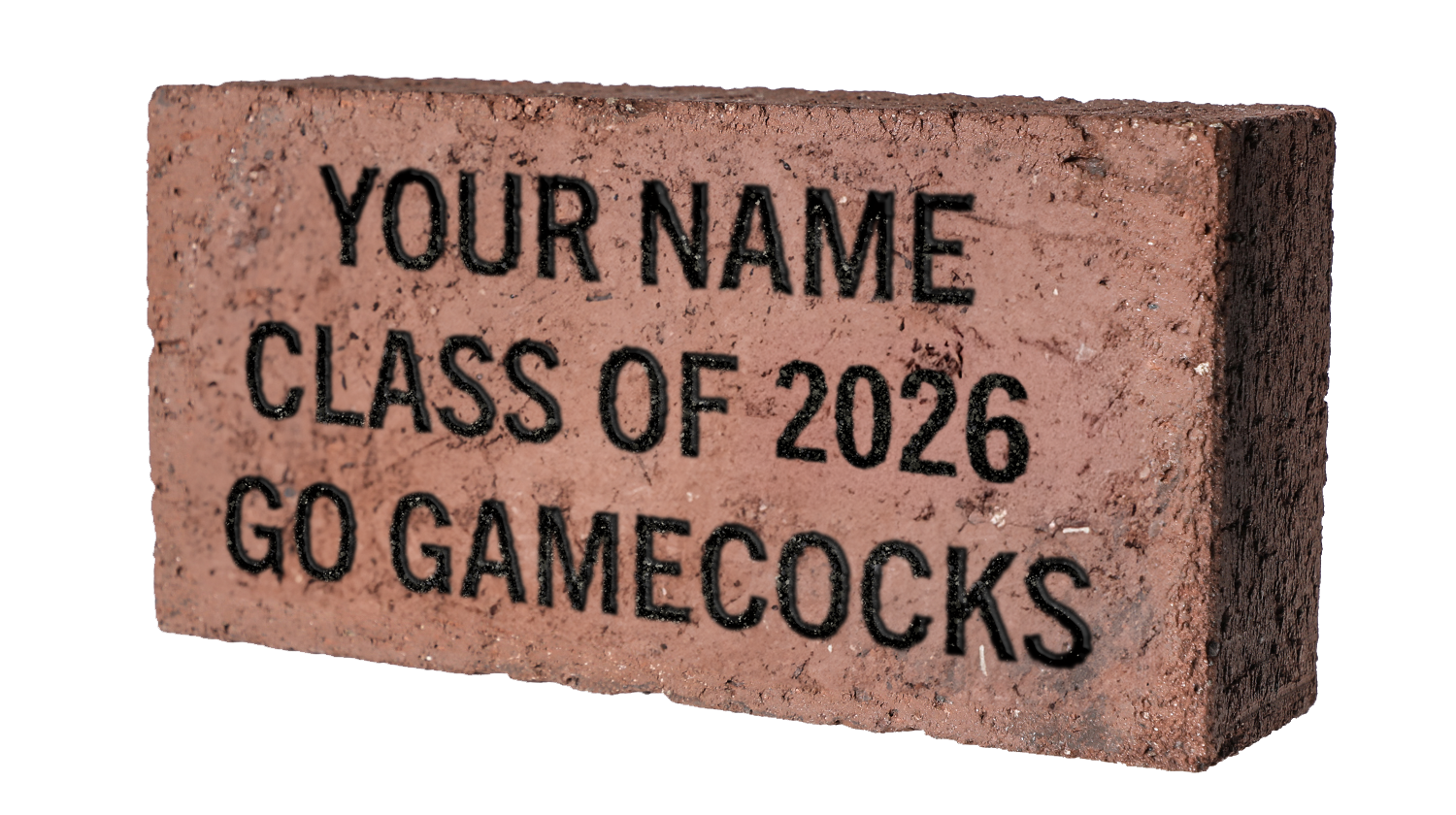 Horseshoe brick reading 